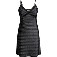 IZURIA black narrow lace v-neck black suspender dress M