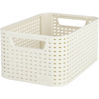 Curver Style opbergmand - S - 6 liter - vintage wit - premium opbergoplossing, duurzaam kunststof, moderne huisorganisatie