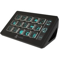 AJAZZ AKP153 Studio Controller, 15 macrotasten, triggeracties in app en software zoals OBS, YouTube en Twitch, gepersonaliseerde console voor foto- en video-editing, livestreaming, pc/mac (zwart)