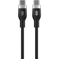 Hyper® 1.5m Silicone USB-C to USB-C 60W Charging Cable - Black