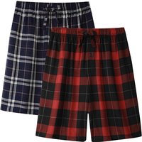 BAMBOO COOL Mens Shorts Pj Pyjamas Bottoms for men with Pockets M (2 Pack)