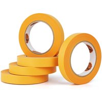 TAPEBEAR UV-Resistant Gold Painters Tape 19mm x 50m, 5 rolls - Professional Washi Paper Masking Tape for painting