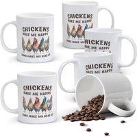 Alphynix 1Pc 11oz Ceramic Mug, Sarcastic Chicken Mug, Funny Chicken Lover Gift For Poultry Farmers, Chicken Keepers, Animal Lover Coffee Cup