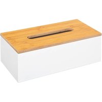 5five MDF Tissue Box Houder - Wit, 25 x 13 x 9 cm