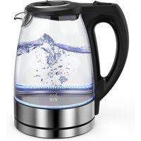 Cuisync 1.7L High Borosilicate Glass Household Electric Kettle, 2200W High Power Fast Boiling, 304 Stainless Steel Base, 360° Rotating Base (FY-788)