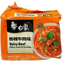 Bai Xiang klassieke pittige rundvleesnoedels 102 g x 5