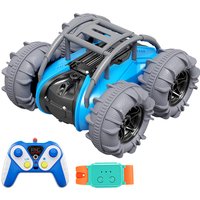 Tokky Remote Control Toy Car Gesture Control + Traditional Remote Control Four-Wheel Drive Off-Road Sand Climbing 360° Rotating Waterproof Off-Road Vehicle QX012