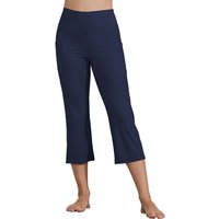 Willit dames yoga capri broeken met hoge taille, recht gesneden, sportieve trainingbroeken, 21 inch, marineblauw, XL
