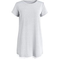 IZURIA round-neck light grey short sleeved knitted dress M