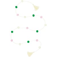 Unique Party Pom Pom Garland & Tassels, 1.82m