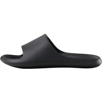 PUXI Banana Boat Slide Slippers Black Size 37-38 Unisex Minimalist Fashion