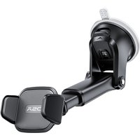 A2C Sterke Zuignap Auto Telefoonhouder 3-in-1 Dashboard/Voorruit/Ventilatieopening Universeel Bediening met Één Hand Automatisch Klemmen Antislip Stabiel Geschikt voor Auto's en Vrachtwagens, V3-AV6S-S02