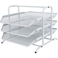 Senhoglb 3 Tier A4 Mesh in Tray,White, New Year Sale , Top gift picks