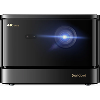 Dangbei DBOX02 Laserprojector 4K GTV, 2450 ISO Lumen, officieel gelicentieerd door Netflix, Blu-ray 3D, home cinema-projector met WiFi en Bluetooth, HDR10+, 200-inch beeld, 2x12W DTS, Dolby Audio