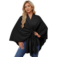 PULI Womens Shawl 0857 BlackF