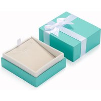 Oirlv Luxury Mint Green Ring Box Jewelry Gift Box Set with Ribbon Bow for Ring Earring Necklace Bracelet