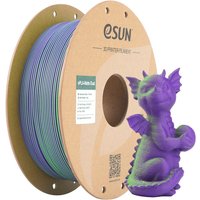 eSUN Mat dubbele kleur PLA 3D-filament 1,75 mm - Groen paars 1 kg, Netjes opgerold gemakkelijk te gebruiken kleurrijk mat oppervlak voor de meeste FDM-printers 3D-printmateriaal