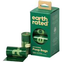 Earth Rated poepzakjes geurloos gerecycled 8×15 stuks