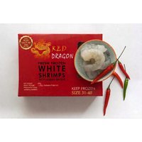 Red Dragon Peeled and Deveined 31-40/lb Block Raw Prawns 900g