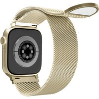 Uni-unzeit bandjes voor Apple Watch (46 mm/45 mm/44 mm/49 mm)+(S3/2/1 42 mm) champagnegoud (cirkel)