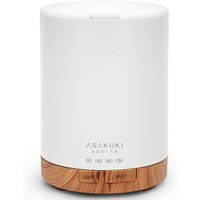 ASAKUKI Aroma Diffuser voor etherische oliën, 5-in-1 ultrasone aromatherapie-diffuser, luchtbevochtiger met timer, automatische uitschakeling bij droogkoken, olieverwarmer voor kantoor