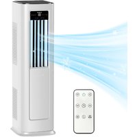 ELECCI 12000 BTU toren mobiele airconditioner, 4-in-1 zeer efficiënte koeling, energieklasse A, R290-koelmiddel, afstandsbediening met 24-uurs timer, raaminstallatiekit, geschikt voor thuiskantoor