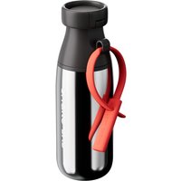 CHaKOLAB Insulated Stainless Steel Water Bottle | BPA-Free Leak Proof | 17oz Bottle with Spout Lid & Straw | Dark Chocolate Cocoa