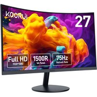 KOORUI 27N5CA 27" FHD 75Hz Curved Gaming Monitor