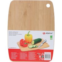 Alpina bamboe snijplank - 30 x 23 cm, natuurlijk