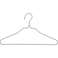 5five Set van metalen hangers - Grijs, 39 x 22 cm, 10 stuks
