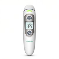 Treesmile FC-IR100 Infrared Thermometer, White, Ear Forehead & Object 3-in-1 Mode, Home Use Whole Family, Optional Ear Tips, Instant Temperature Reading