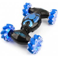 4WD Gestuurde RC Stuntauto, 2,4 G Dubbele Besturing, All-Terrain Off-Road Voertuig, 360° Flip Drift Klimmer met LED-Verlichting & Muziek, Cadeau voor Kinderen, One Piece in Blauw