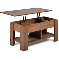 URBAN MEUBLE salontafel met opklapbaar blad, opbergruimte en plank, eiken afwerking