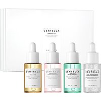 SKIN1004 Madagascar Centella Ampul Kit, 4 stuks x 1,10 fl. oz, 30 ml, Reisformaat Gezichtsserum Collectie, Koreaanse Huidverzorgingsset met Centella Ampul en Hydraterend Serum voor Kalmerende Verzorging, Koreaanse Huidverzorging