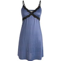 IZURIA black narrow lace v-neck navy suspender dress XL