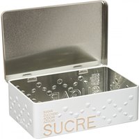 5five Scandinavische Suikerblokjes Opbergdoos - Wit, Natuurlijk, 20 x 13 x 6,5 cm