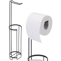 Croydex Wire Toilet Roll Holder - Black