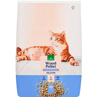 Morrisons Non Clumping Wood Pellet Cat Litter 10 Litres (Packaging May Vary)