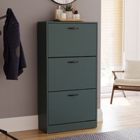 Vida Designs Shoe Cabinet 3 Doors Green