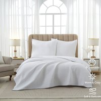 Meeallhome geavanceerde quilted bedsprei 240×220cm / 65×65cm×2 wit