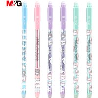 M&G So Many Cats Erasable Gel Pens, 3 Pack Crystal Blue Ink Erasable Pens, Fine Point 0.5 mm, Cute Cat Design, Smooth Writing Gel Pens with Comfort Grip and Cap for School, Office, and Planner
