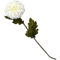 Candlelight Artificial Dahlia Flower Stem White 60cm