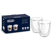 DeLonghi DLSC311 dubbelwandige cappuccinoglazen, 270 ml, set van 2