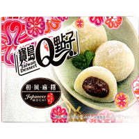 Q-Brand Japanse stijl mochi met rodebonenvulling 210 g