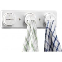 Croydex Triple Cloth Holders - White