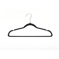 ANQI Non-Slip Suit Clothes Hangers, Black, Pack of 20