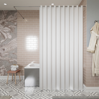Croydex Shower Curtain Hook n Hang Proseal®White 180x180cm