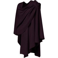 PULI Womens Shawl 18015 burgundyF