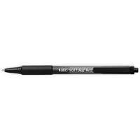 Bic SoftFeel Clic Retractable Ballpoint Pen Black, Pack of 12