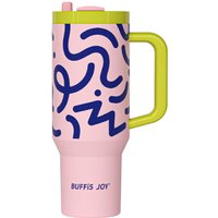 BUFFi5 JOY 316 Stainless Steel Large Capacity Tumbler, 1200ml, Pink